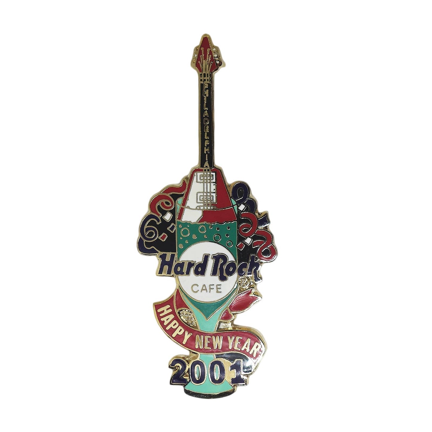 Hard Rock CAFE シャンパンギター ピンズ ハードロックカフェ PHILADELPHIA