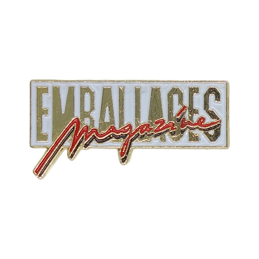 ピンズ 雑誌 Emballages Magazine 留め具付き レトロ