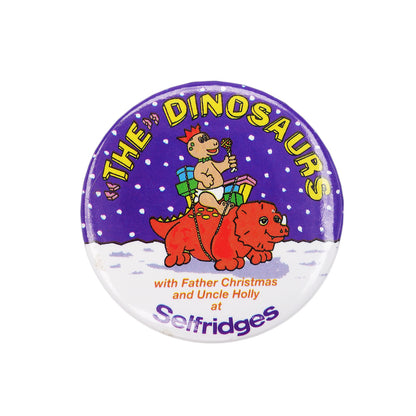 Selfridges 缶バッジ バッチ THE DINOSAURS 可愛い恐竜