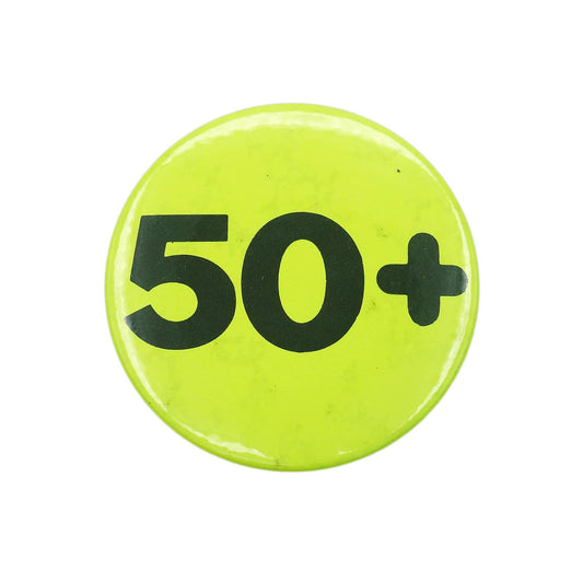 50 + 缶バッジ バッチ 50歳 誕生日