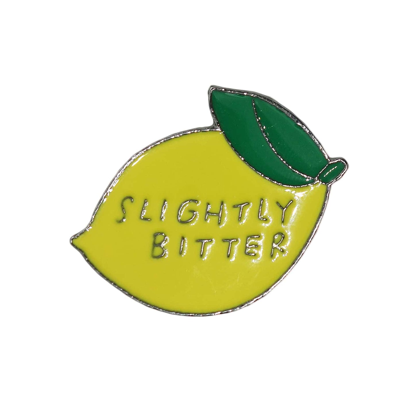 SLIGHTLY BITTER レモン ピンズ 留め具付き