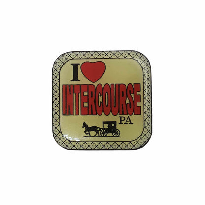 I LOVE INTERCOURSE PA ピンズ インターコース 留め具付き