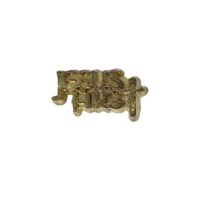 JESUS FIRST ピンズ 留め具付き