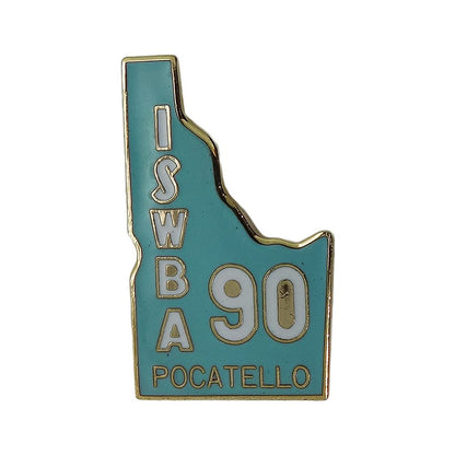 ISWBA 90 ボウリング ピンズ POCATELLO アイダホ州 地図型