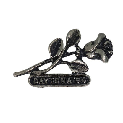 DAYTONA '94 バイカー ピンズ 薔薇 デイトナ 留め具付き