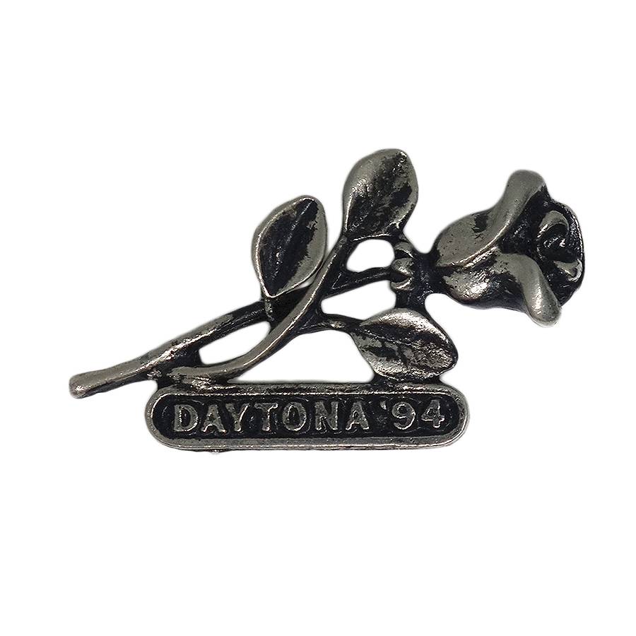 DAYTONA '94 バイカー ピンズ 薔薇 デイトナ 留め具付き