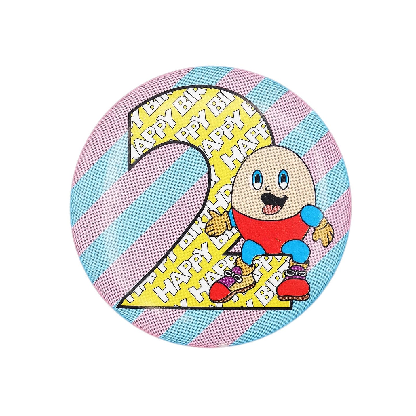 HAPPY BIRTHDAY 2 缶バッジ バッチ 2歳 誕生日