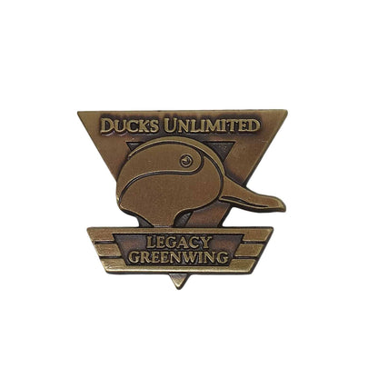 DUCKS UNLIMITED ピンズ LEGACY GREENWING 留め具付き