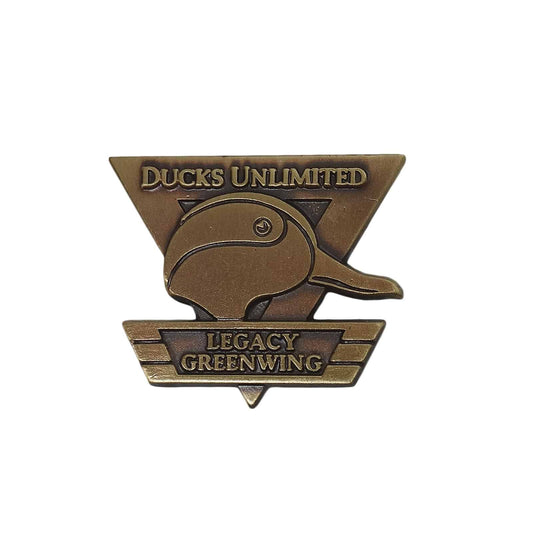 DUCKS UNLIMITED ピンズ LEGACY GREENWING 留め具付き