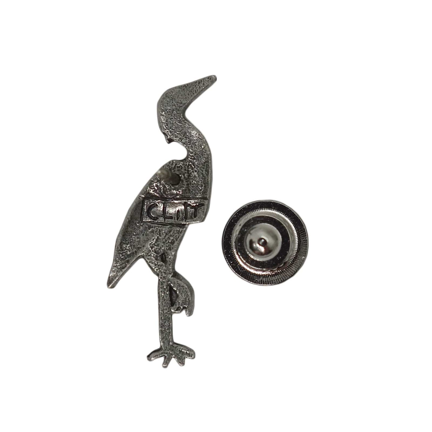 CLIFT 鳥 ピューター ピンズ 留め具付き