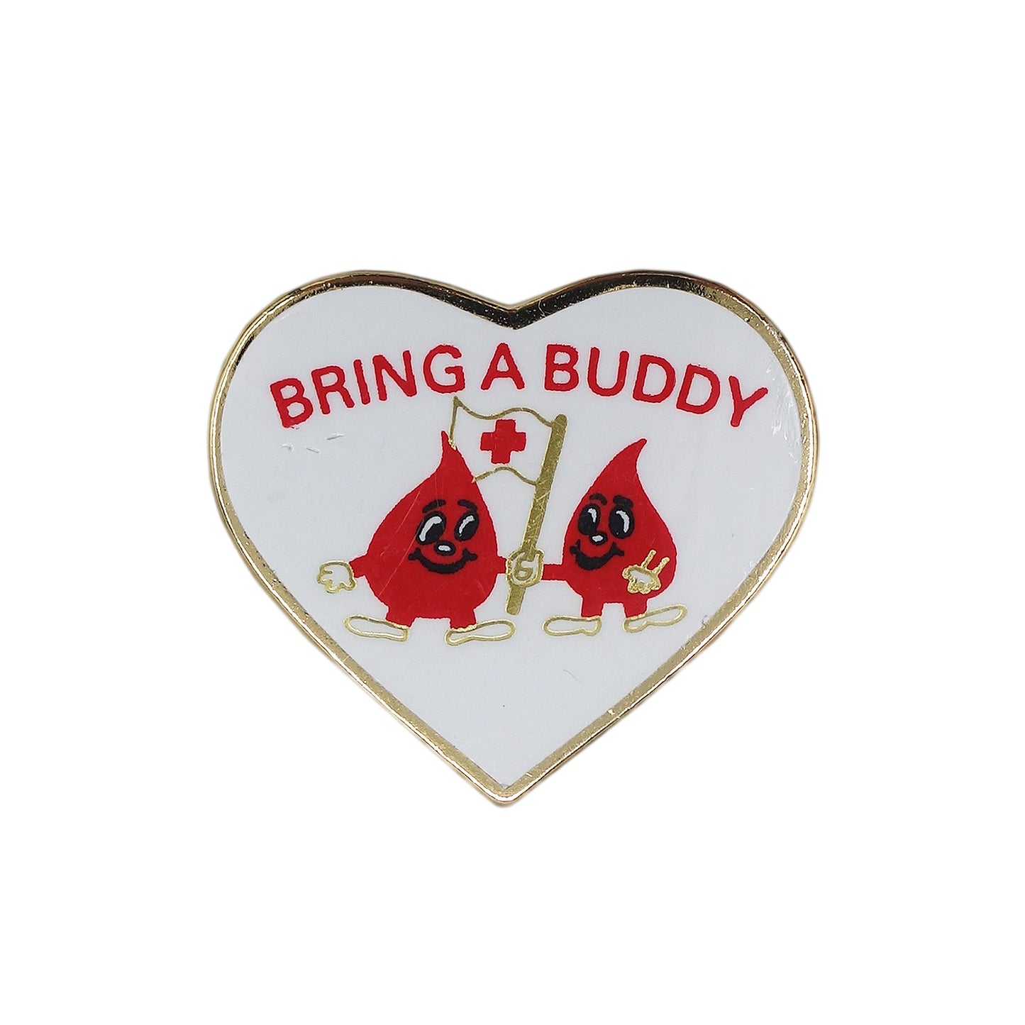 BRING A BUDDY 献血 ピンズ 赤十字