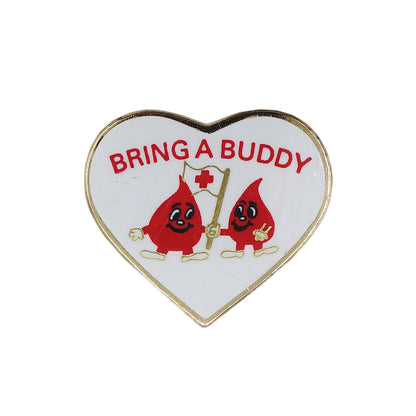 BRING A BUDDY 献血 ピンズ 赤十字