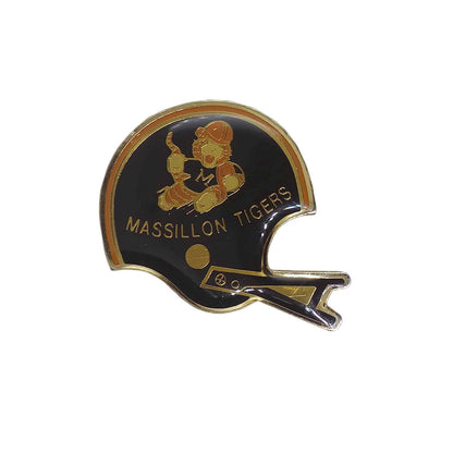 MASSILLON TIGERS フットボール ヘルメット ピンズ マシロン・タイガース 留め具付き