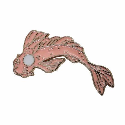 鯉 ピンズ 魚 ピンク 留め具付き