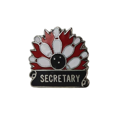 SECRETARY ボウリング ピンバッジ ブローチ MAFCO