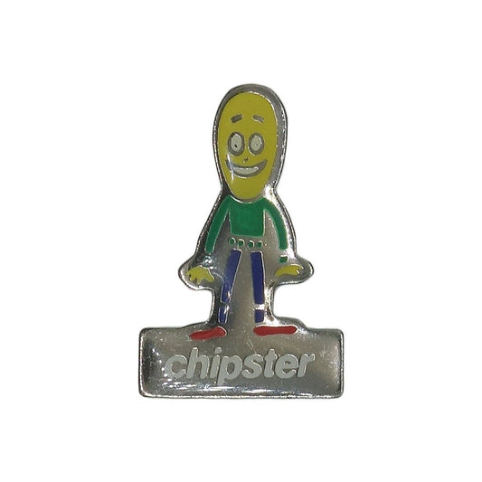 ピンズ chipster ポテトチップス キャラクター 留め具付き レトロ