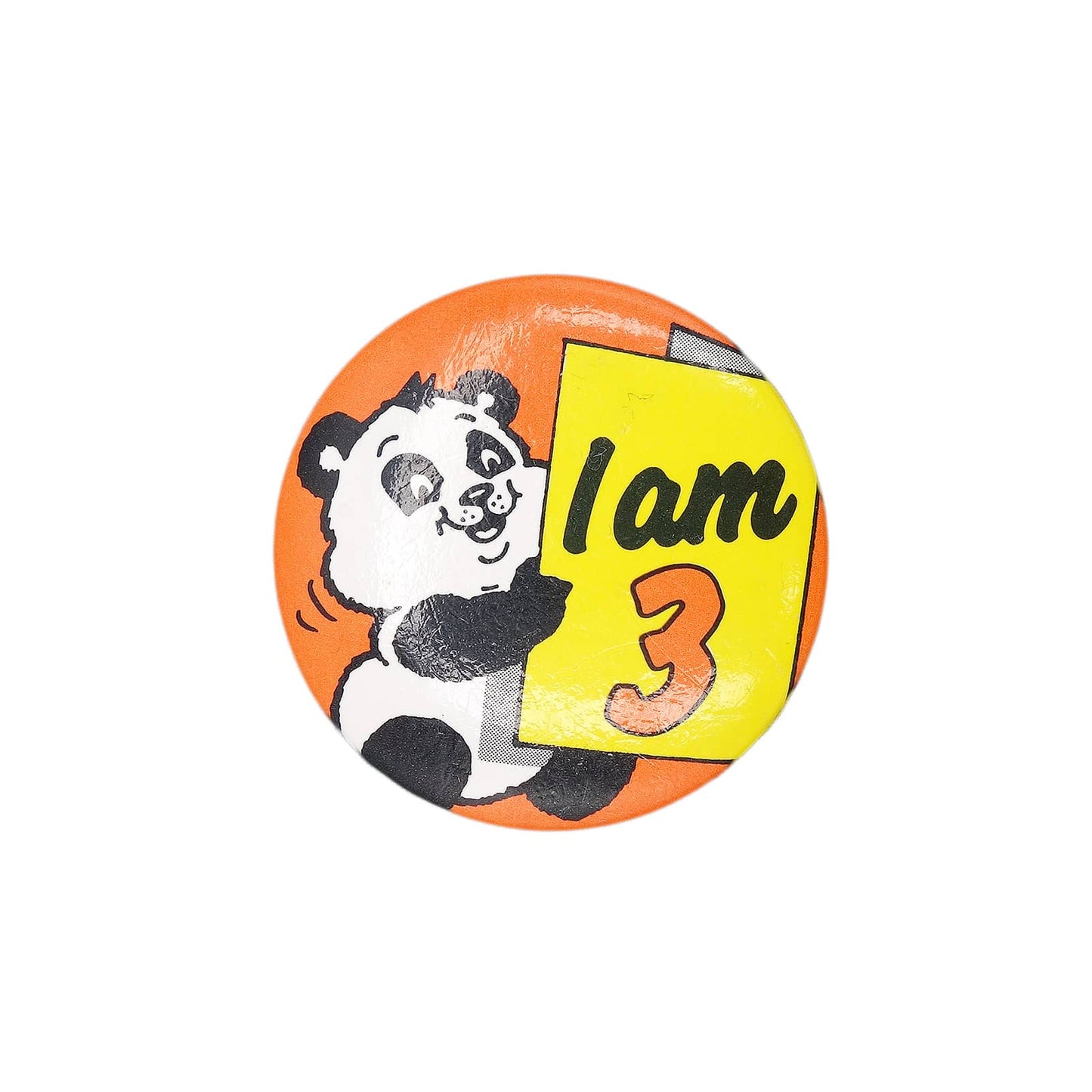 I am 3 パンダ 缶バッジ バッチ 3歳 誕生日