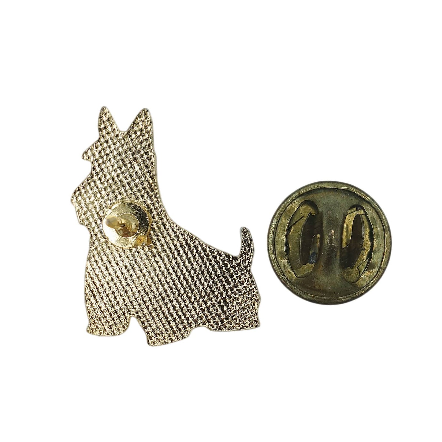 犬 ピンズ 動物 金色
