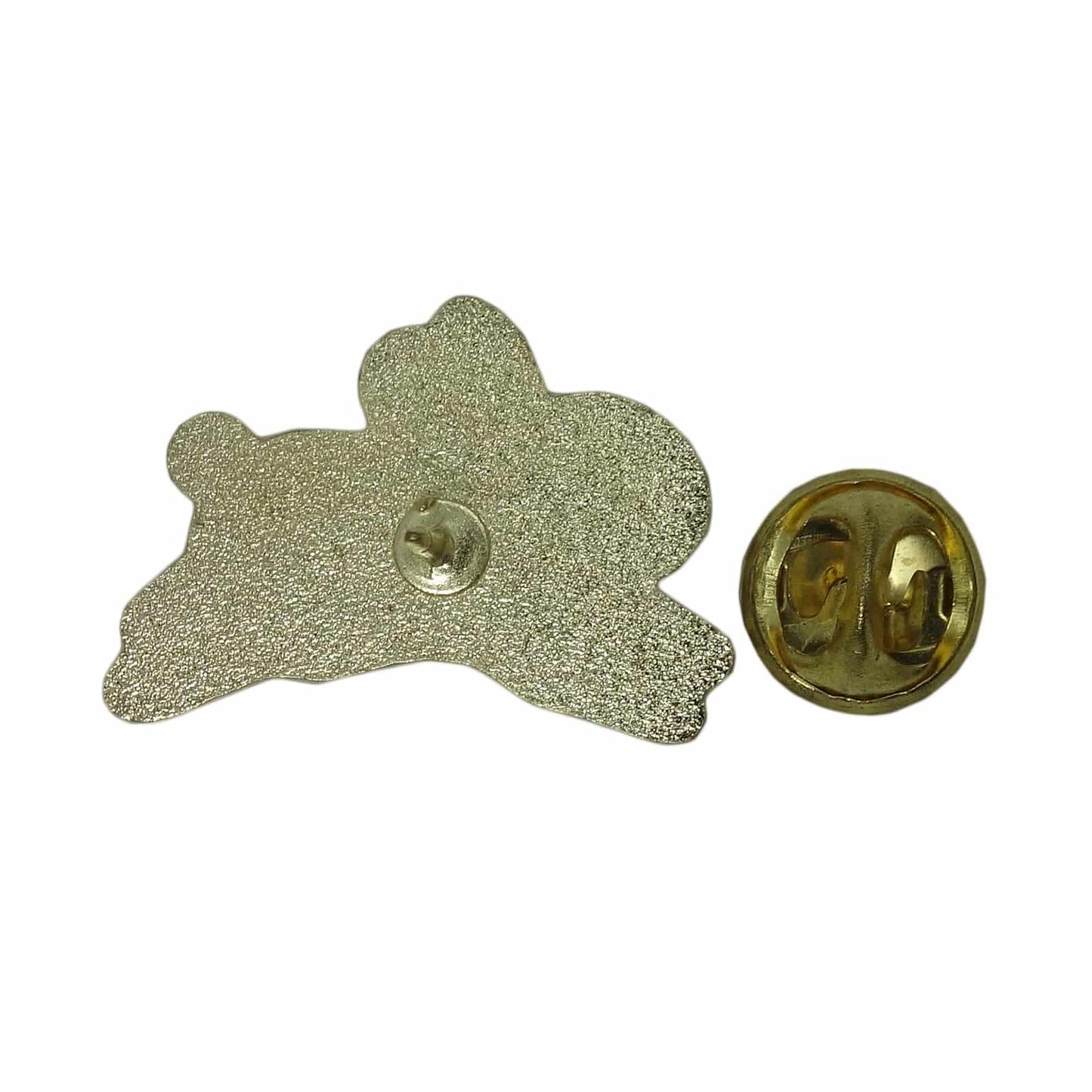 ウサギ 花 ピンズ 留め具付き