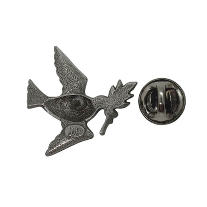 JJ オリーブの枝をくわえた鳩 ピンズ JONETTE JEWELRY 留め具付き