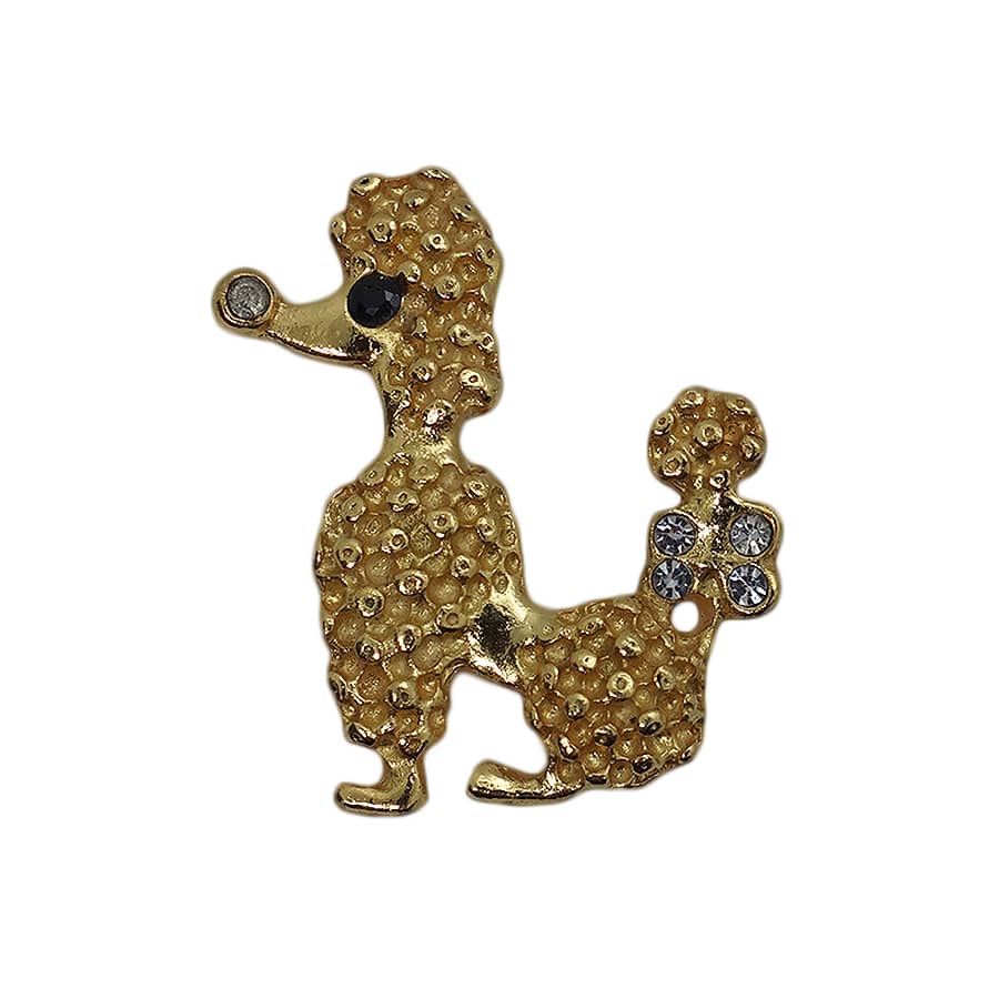 プードル 犬  ピンズ 留め具付き