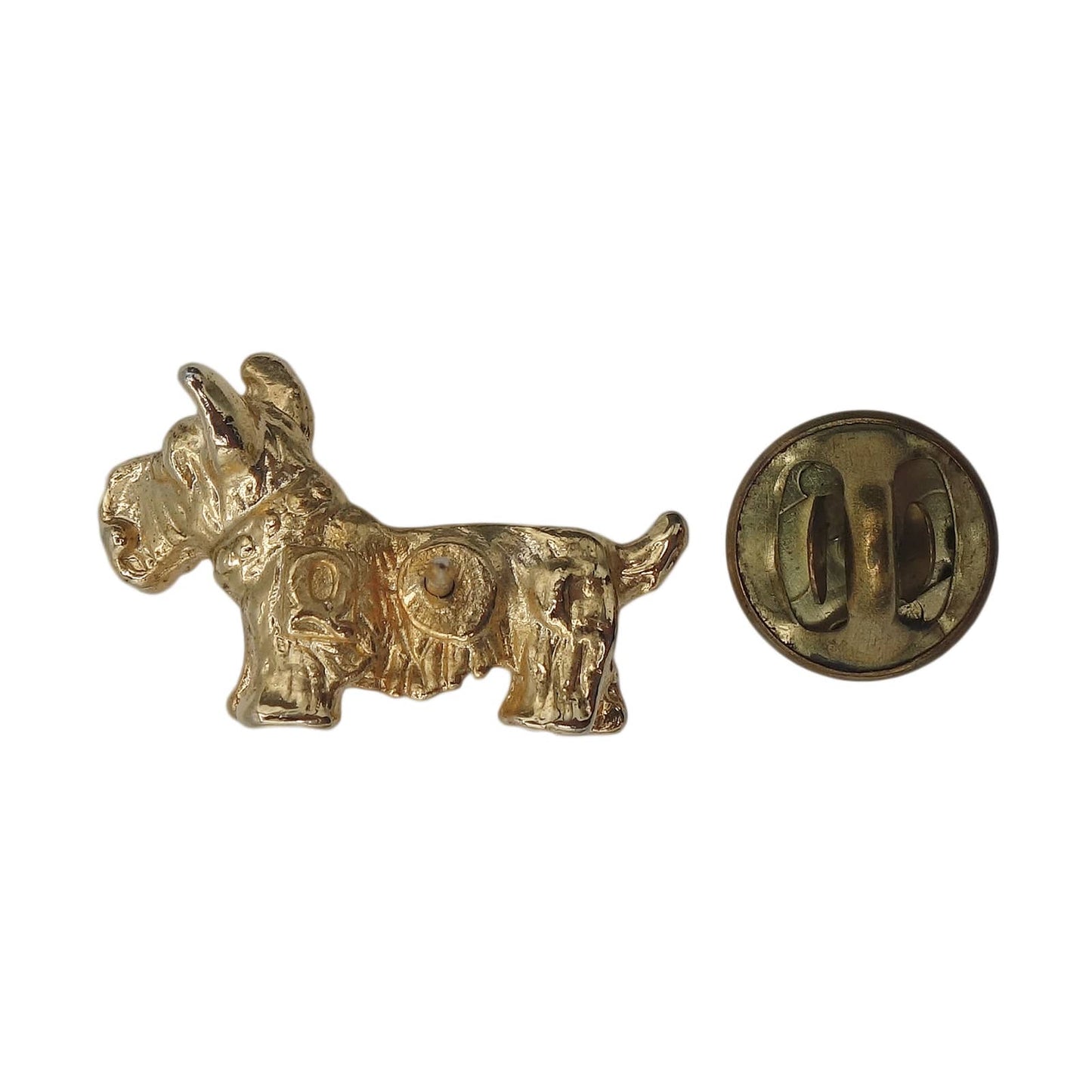 犬 ピンズ 金色 動物
