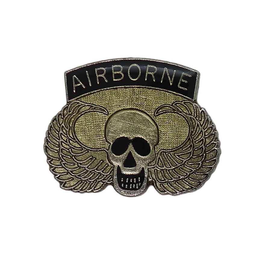 AIRBORNE スカル ウイング ピンズ ミリタリー