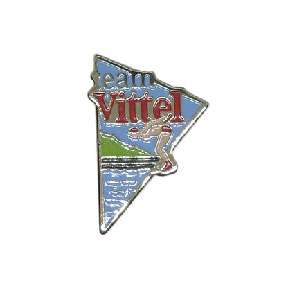 水泳 ピンズ Team Vittel ミネラルウォーターブランド ヴィッテル 留め具付き レトロ