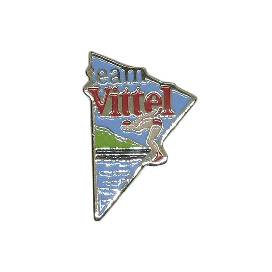 水泳 ピンズ Team Vittel ミネラルウォーターブランド ヴィッテル 留め具付き レトロ