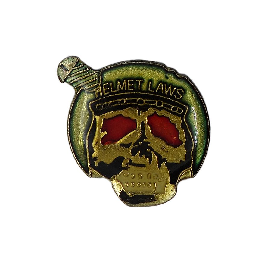 HELMET LAWS スカル ピンズ バイカー 髑髏 ピンバッジ