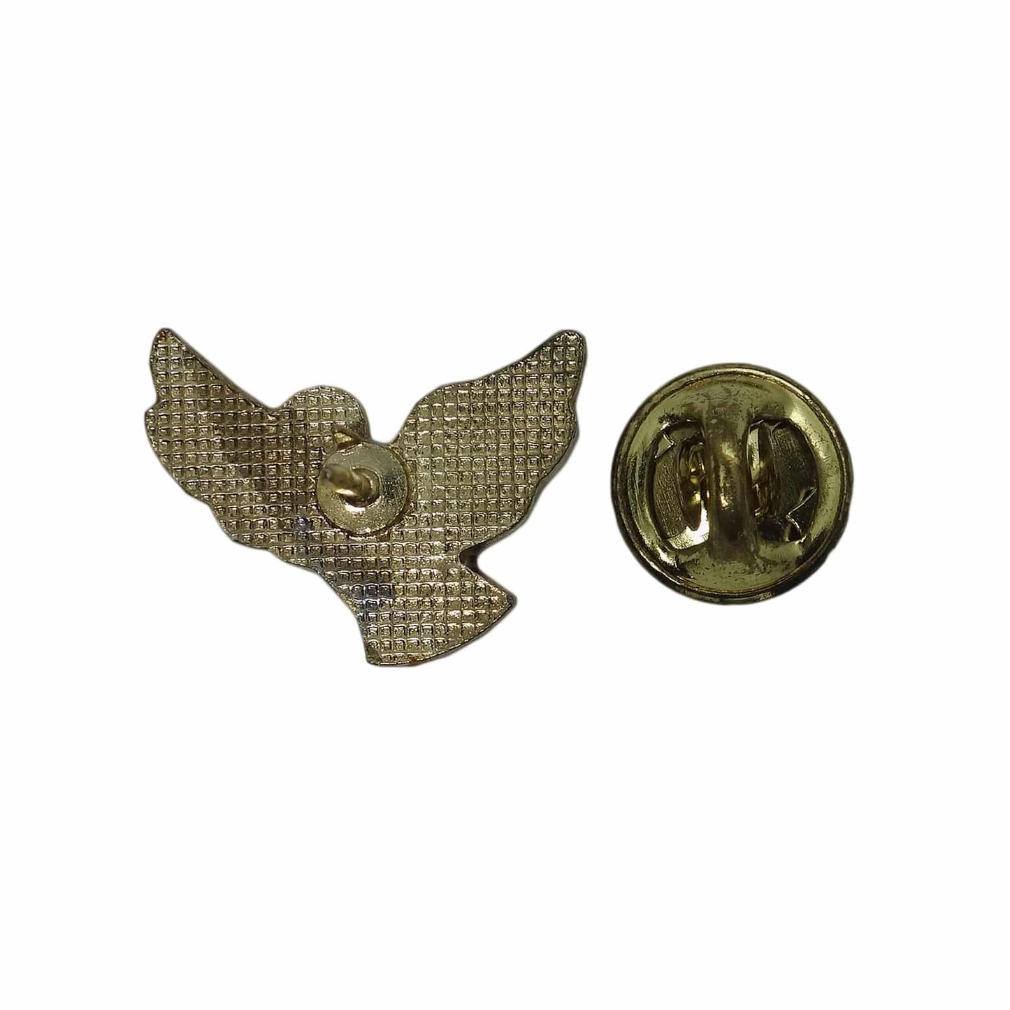 鳩 鳥 ピンズ 留め具付き