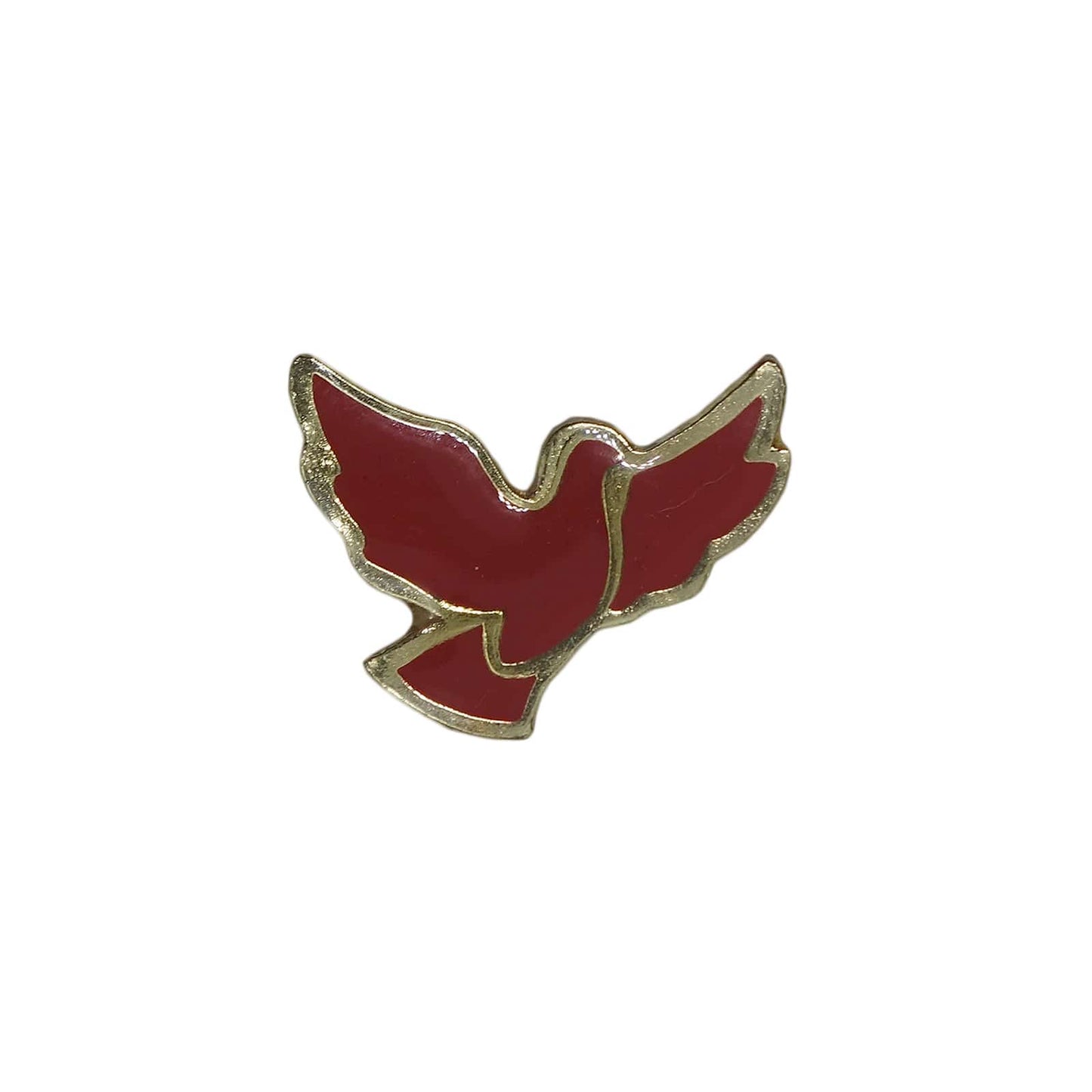 鳩 鳥 ピンズ 留め具付き