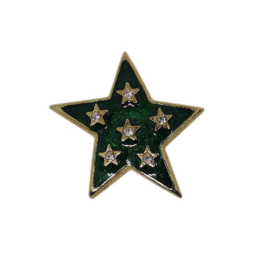 スター ピンズ 星 ラインストーン 留め具付き