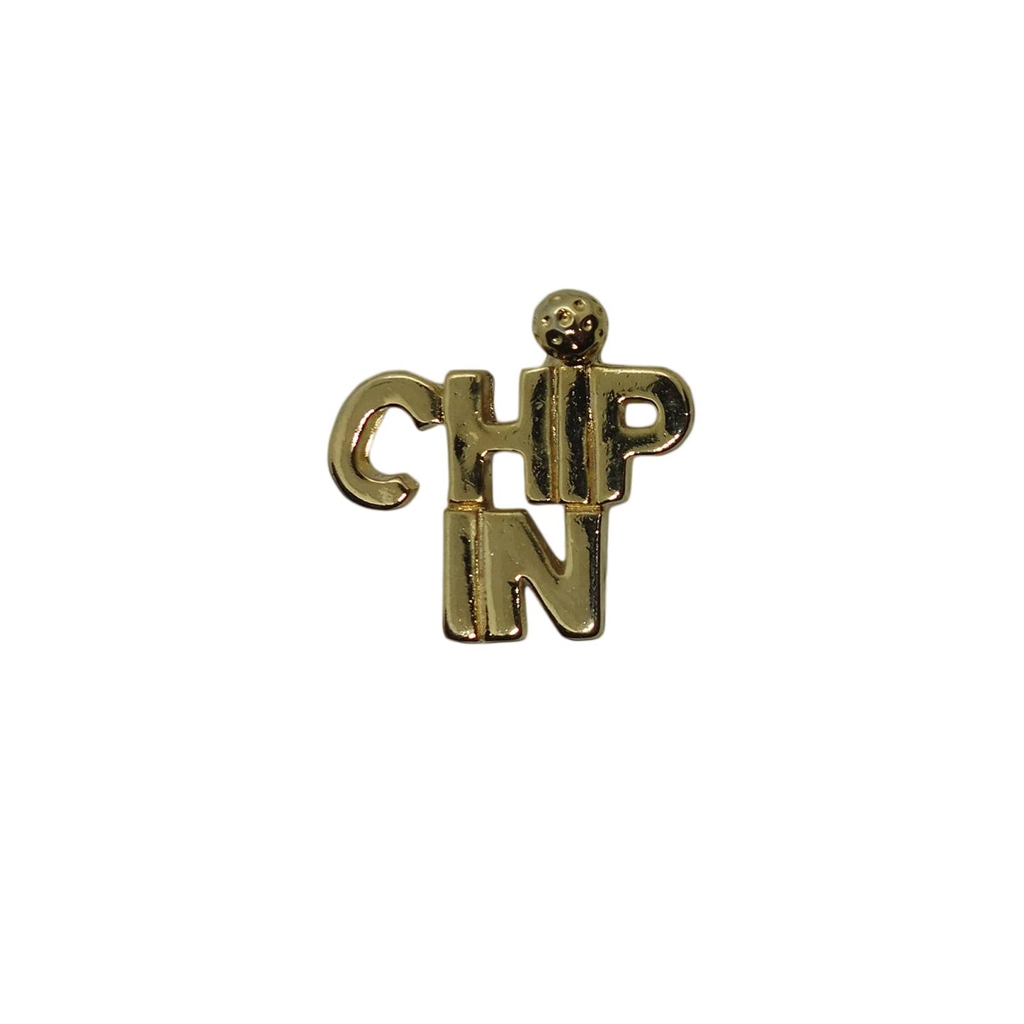 CHIP IN ゴルフ ピンズ 留め具付き