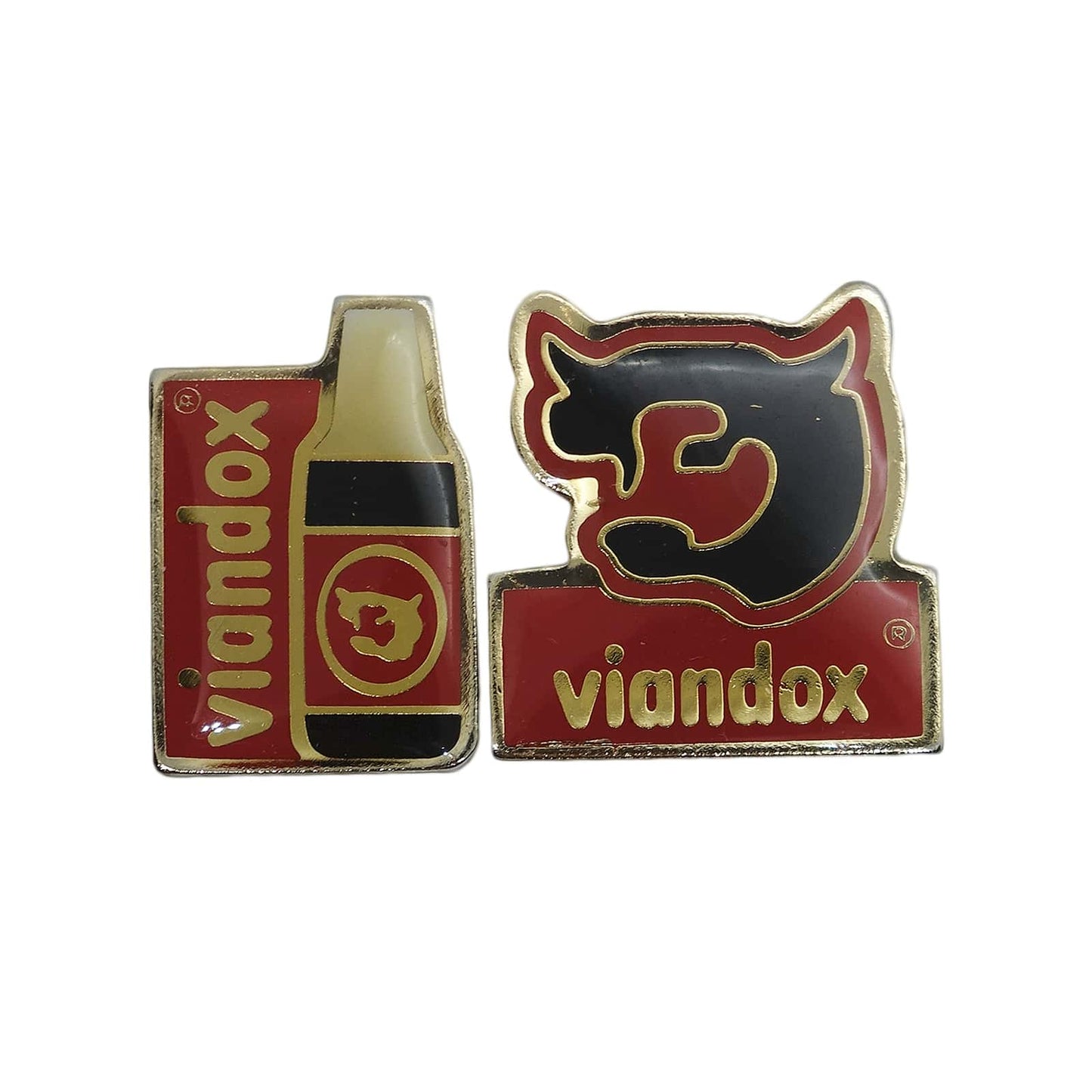 Viandox スープの素 ピンズ 2点セット 留め具付き