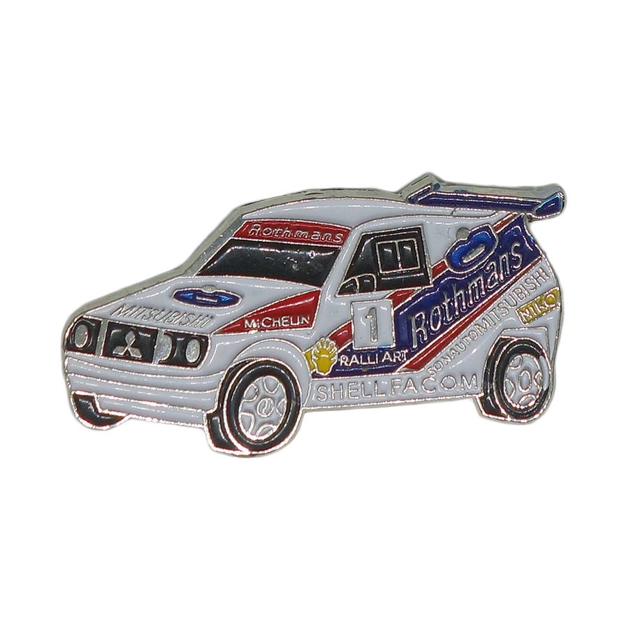 自動車 ピンズ ラリー レーシングカー 三菱 ロスマンズ