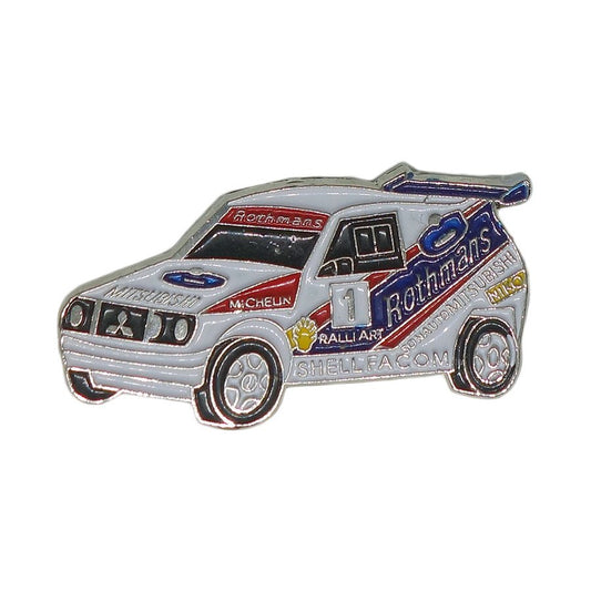 自動車 ピンズ ラリー レーシングカー 三菱 ロスマンズ