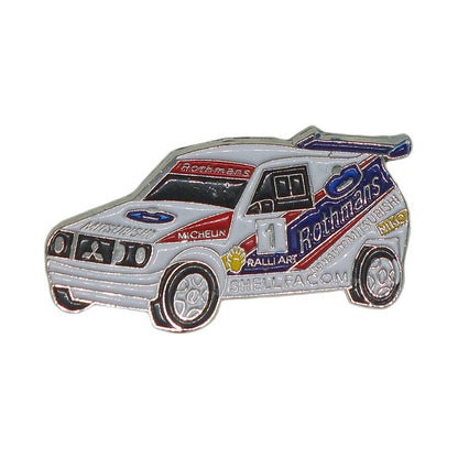 自動車 ピンズ ラリー レーシングカー 三菱 ロスマンズ