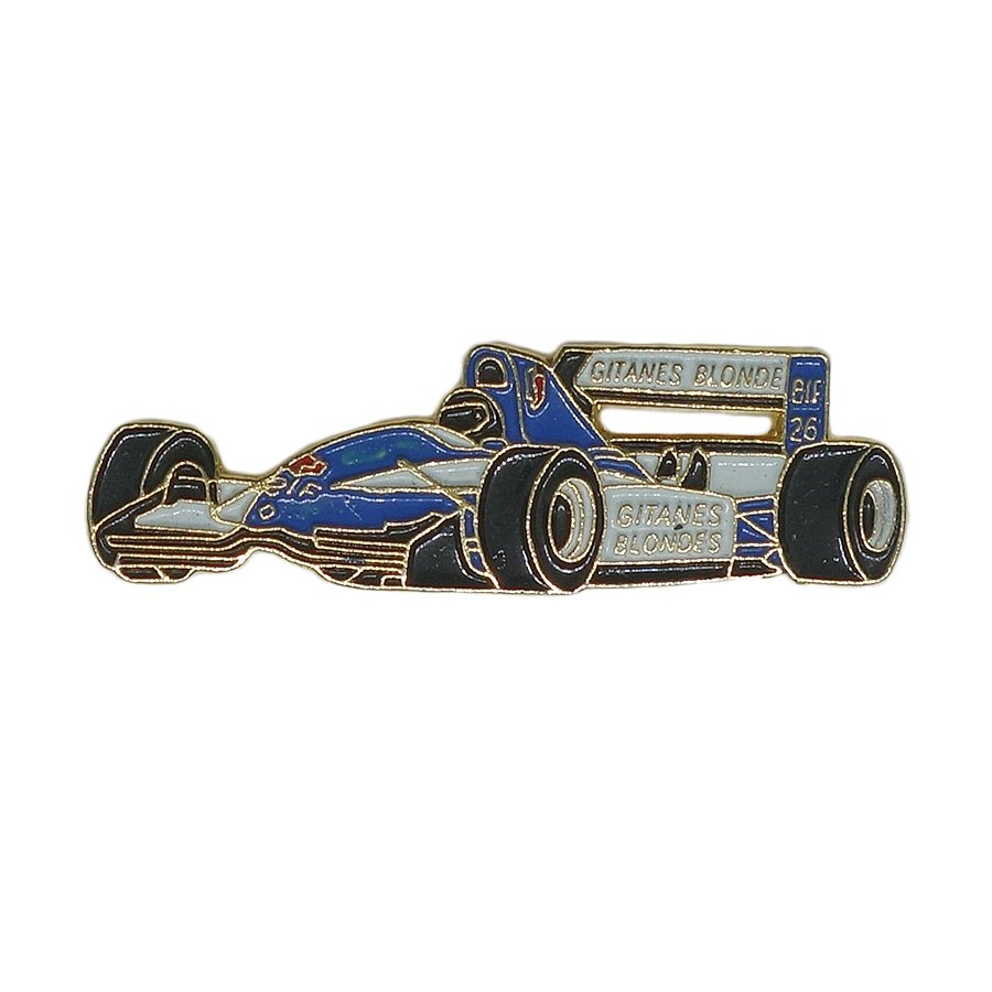 F1 ピンズ レーシングカー リジェ・JS39 GITANES BLONDE ELF 留め具付き