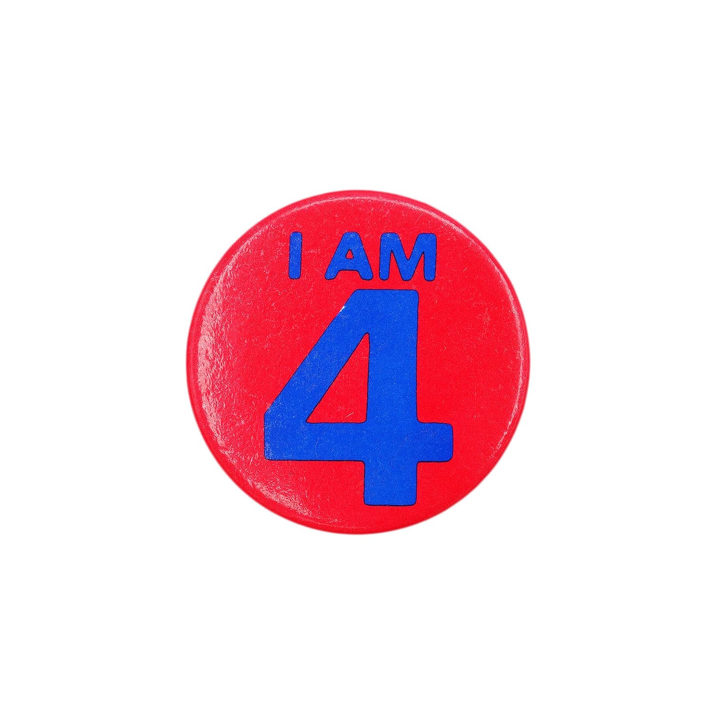 I AM 4 缶バッジ バッチ 4歳 誕生日