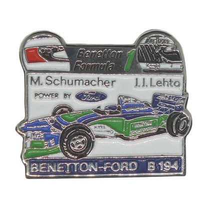Benetton B194 自動車 ピンズ F1 レーシングカー ベネトン フォード 留め具付き