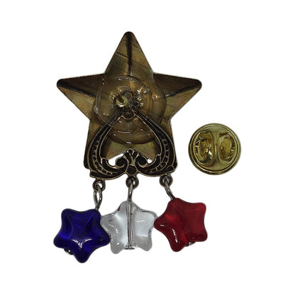 星 ピンズ スター 留め具付き