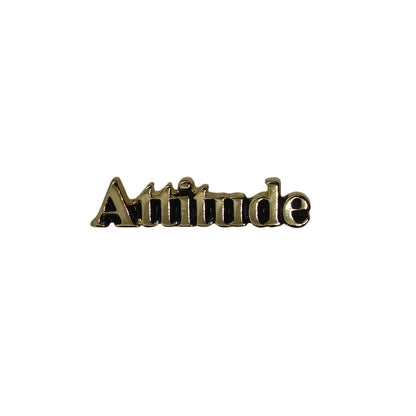 Attitude ピンズ 金色 留め具付き