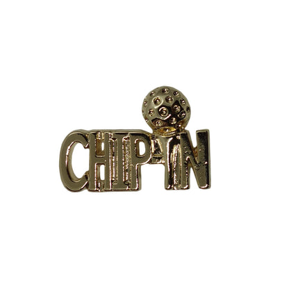 CHIP IN ゴルフ ピンズ 留め具付き