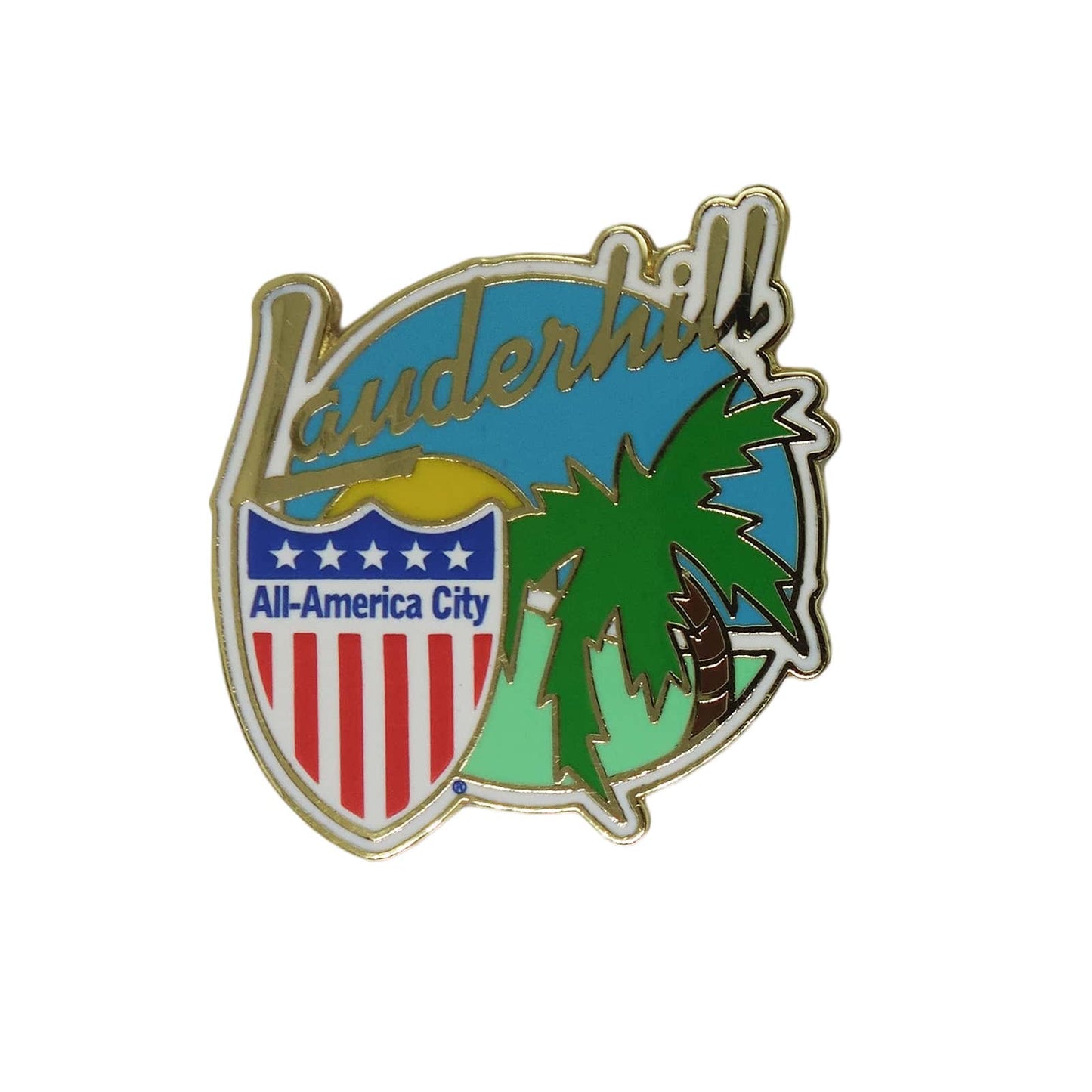 Lauderhill ピンズ フロリダ州 ローダーヒル 留め具付き