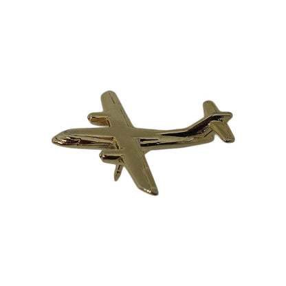 飛行機 ピンズ 金色 留め具付き