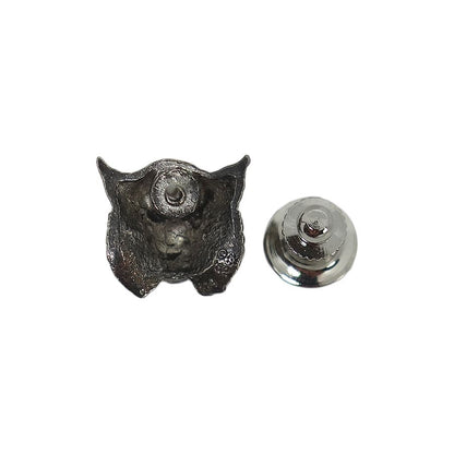 ウルフ ピンズ 狼 顔 留め具付き