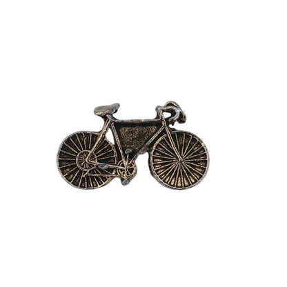 自転車 ピンズ 金色