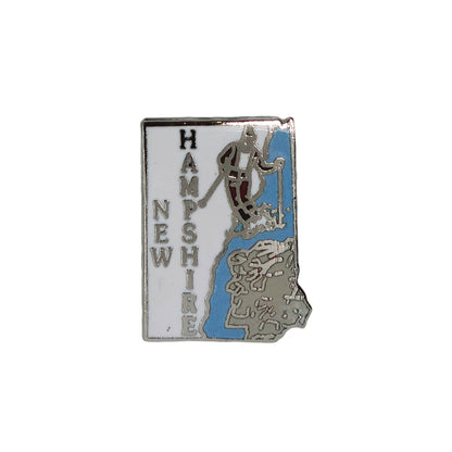 NEW HAMPSHIRE ピンズ ニューハンプシャー州 地図型 MAFCO 留め具付き