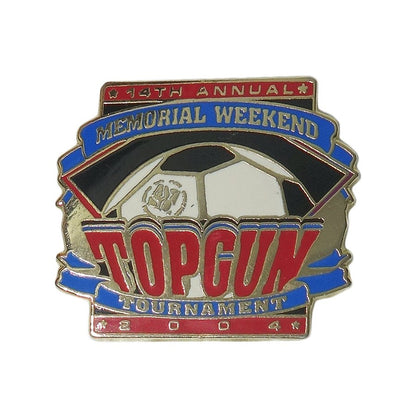 サッカー大会 ピンズ TOPGUNトーナメント 留め具付き